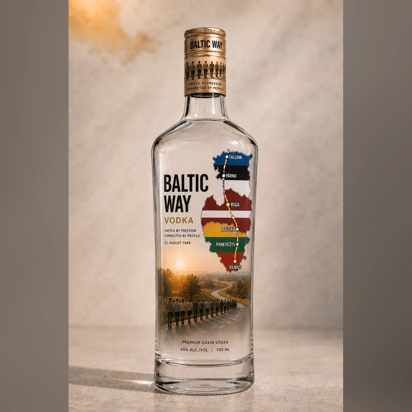 Baltic Way Vodka bottle